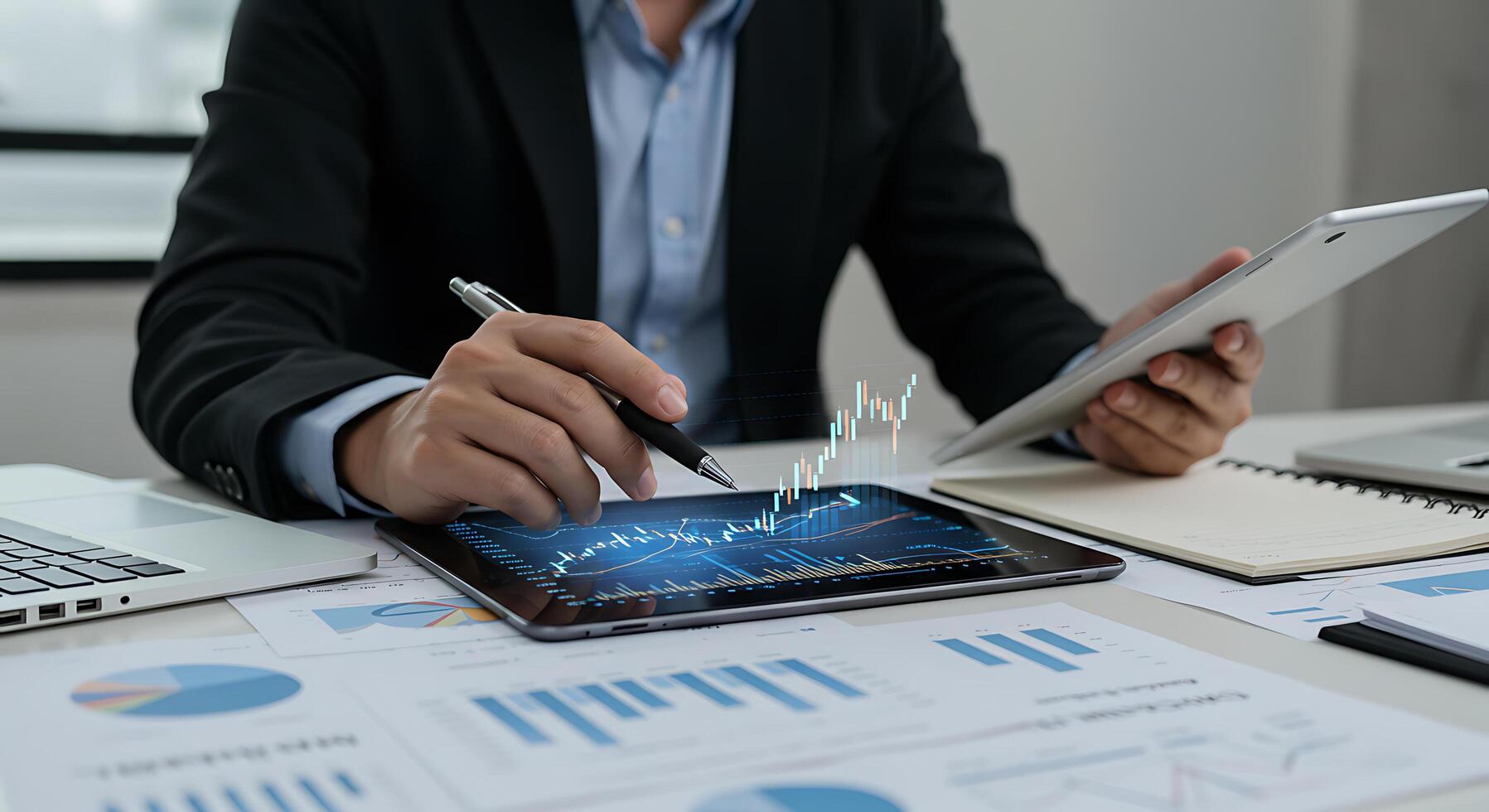 Profesional realizando análisis de tecnología blockchain como parte del proceso de desarrollo y diseño en Granada para soluciones digitales seguras y personalizadas.