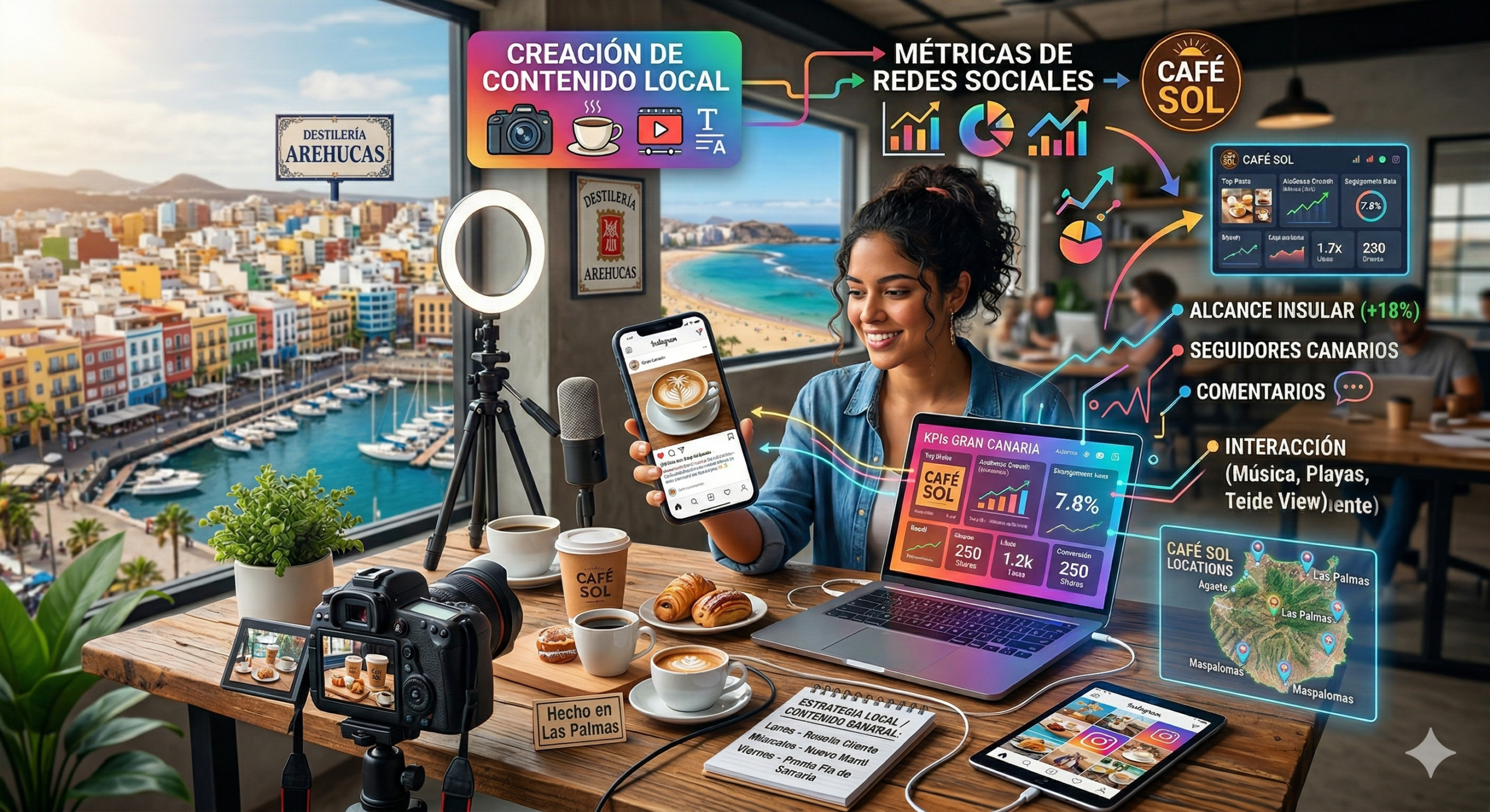 gestión de redes sociales en Las Palmas de Gran Canaria con estrategia