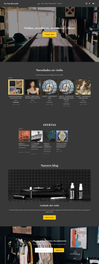Página web de No Fun Records